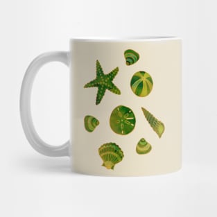 Beach Treasures - Green Mug